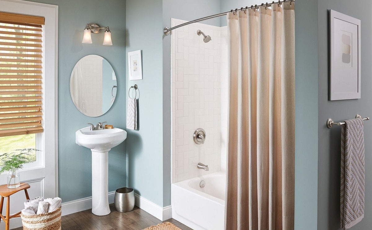 Adler Double Handle Bathroom Faucet, Spot-resistant Brushed Nickel