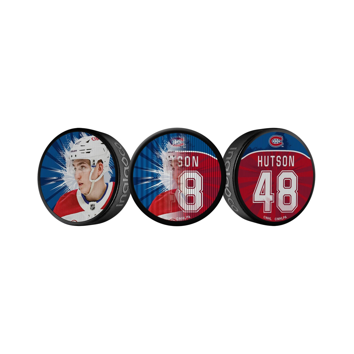 Lane Hutson Dual-Image Lenticular Hockey Puck, 6-oz