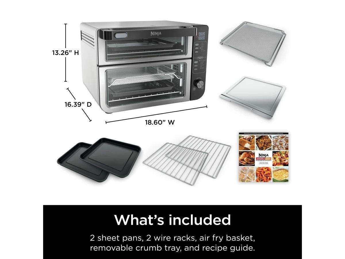Ninja Double Door 12-in-1 Countertop Electric Convection Oven & Air Fryer with