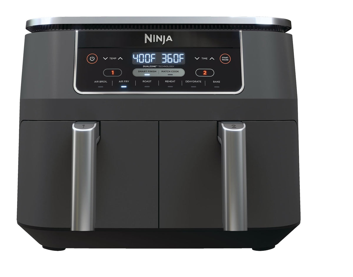 Ninja 2-Basket Air Fryer with 6 Cooking Functions, 8 Qt