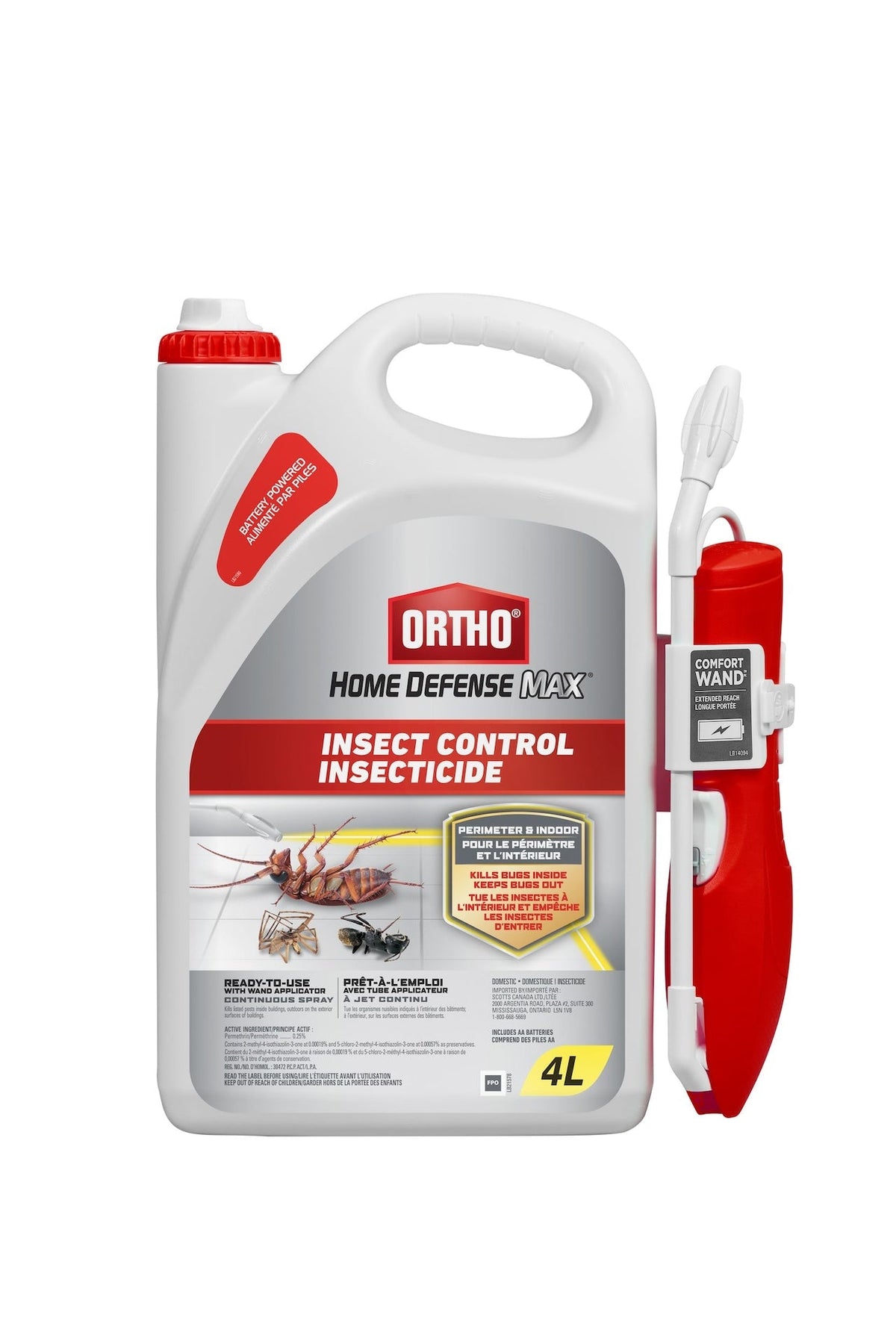 Home Defense MAX Perimeter & Indoor Liquid Ready-to-Use Insect Control, Insecticide, 4-L