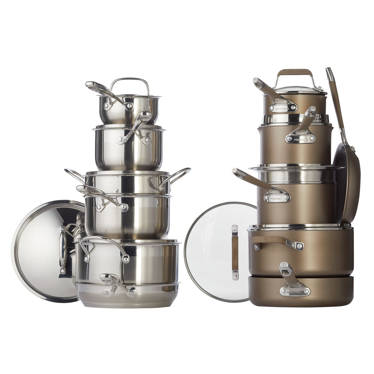 Canadian Classic Stainless Steel Cookware Set, Dishwasher & Oven Safe, 11-pc