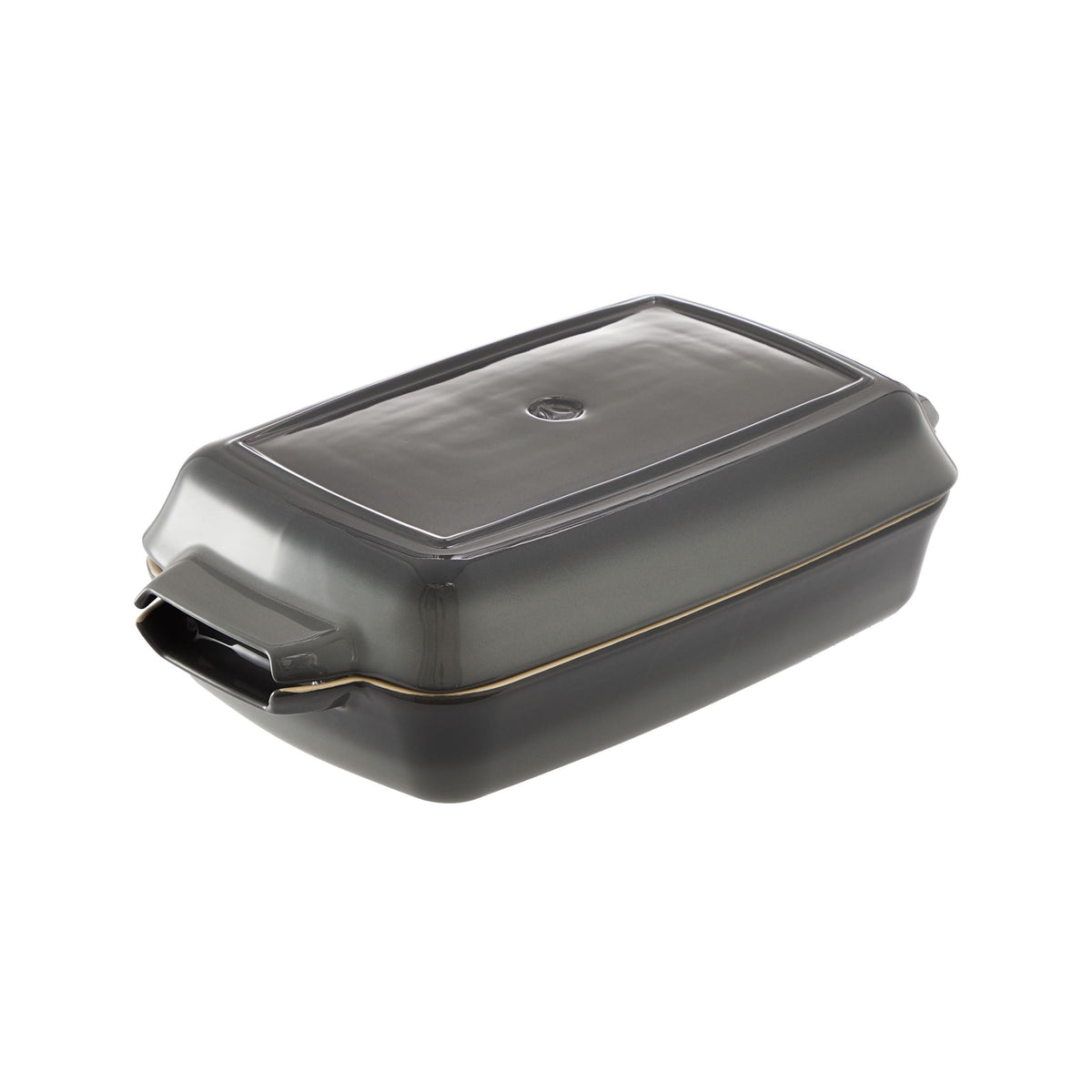 Ceramic Roaster Set, Grey, 15 x 8.5-in, 2-pk