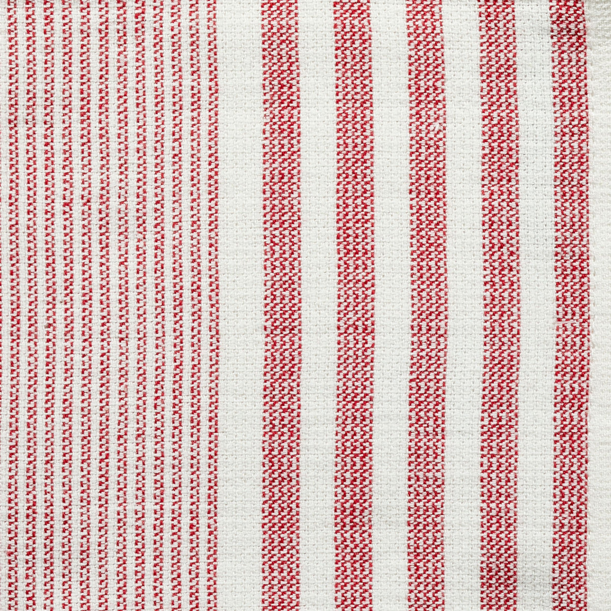 Striped Cotton Terry Square Dish Cloths, Red, 4-pk