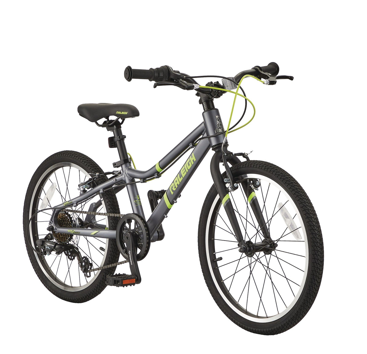 Meteor Youth Bike with Reflectors, 7-Speed, 20-in Wheel, Grey