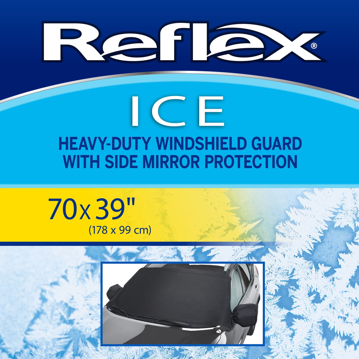 Reflex Snow & Ice Windshield Guard & Mirror Cover Set, Fits Most Vehicles