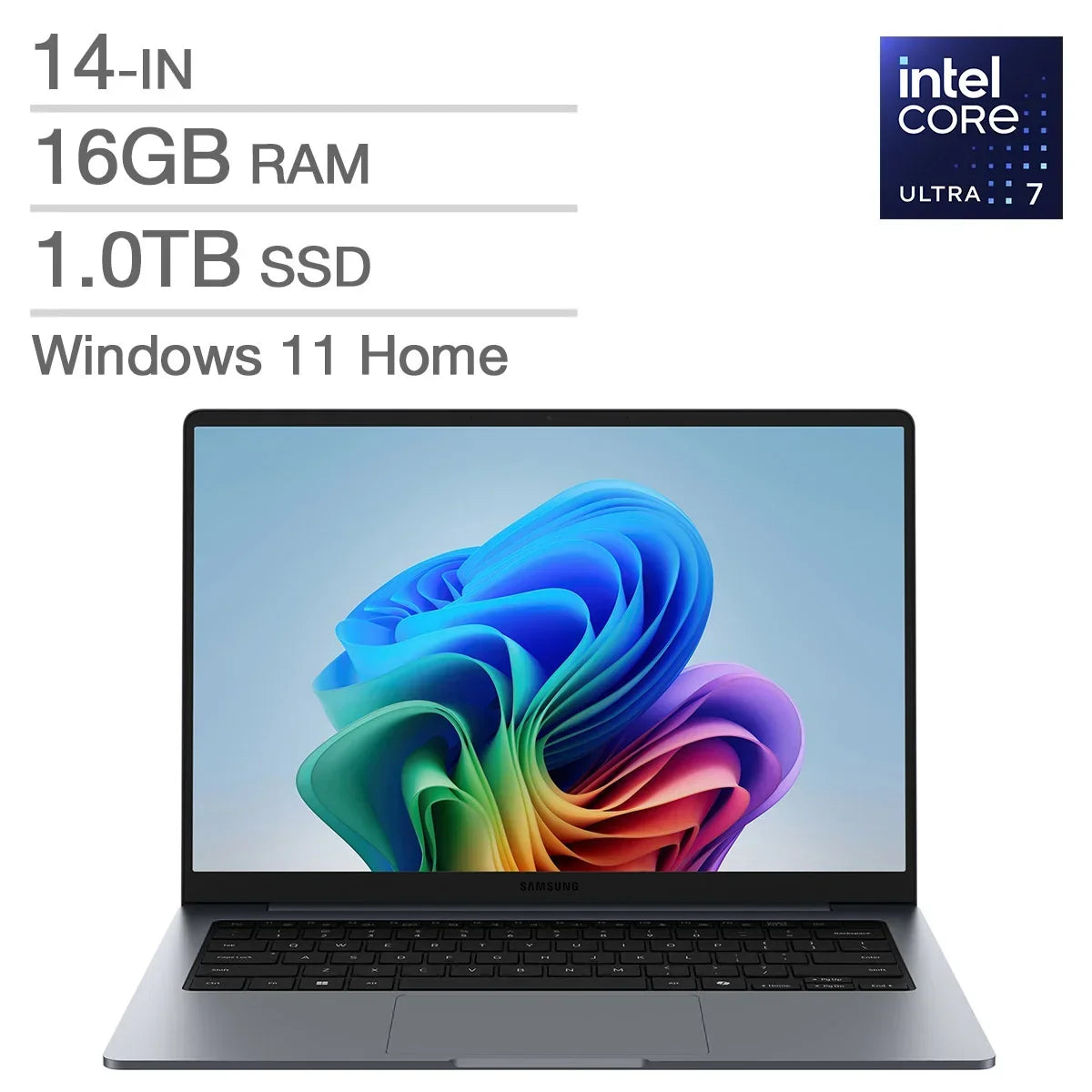 Samsung Galaxy Book6 Pro Copilot+ PC 14.0-in Touchscreen AMOLED Laptop, Intel Core Ultra 7 356H- 16GB RAM, 512 GB SSD