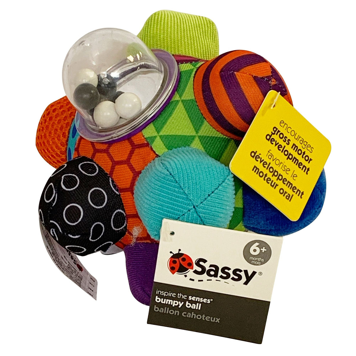 Sassy Bumpy Ball for Babies, Multi-Colour, Ages 6m+
