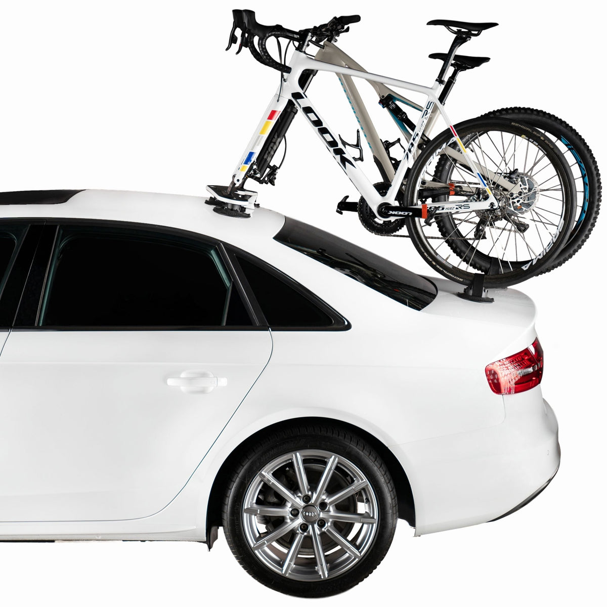 Mini Bomber MAX 2-Bike Fork-Mount Bike Carrier/Rack with HUSKE Plugs, Black