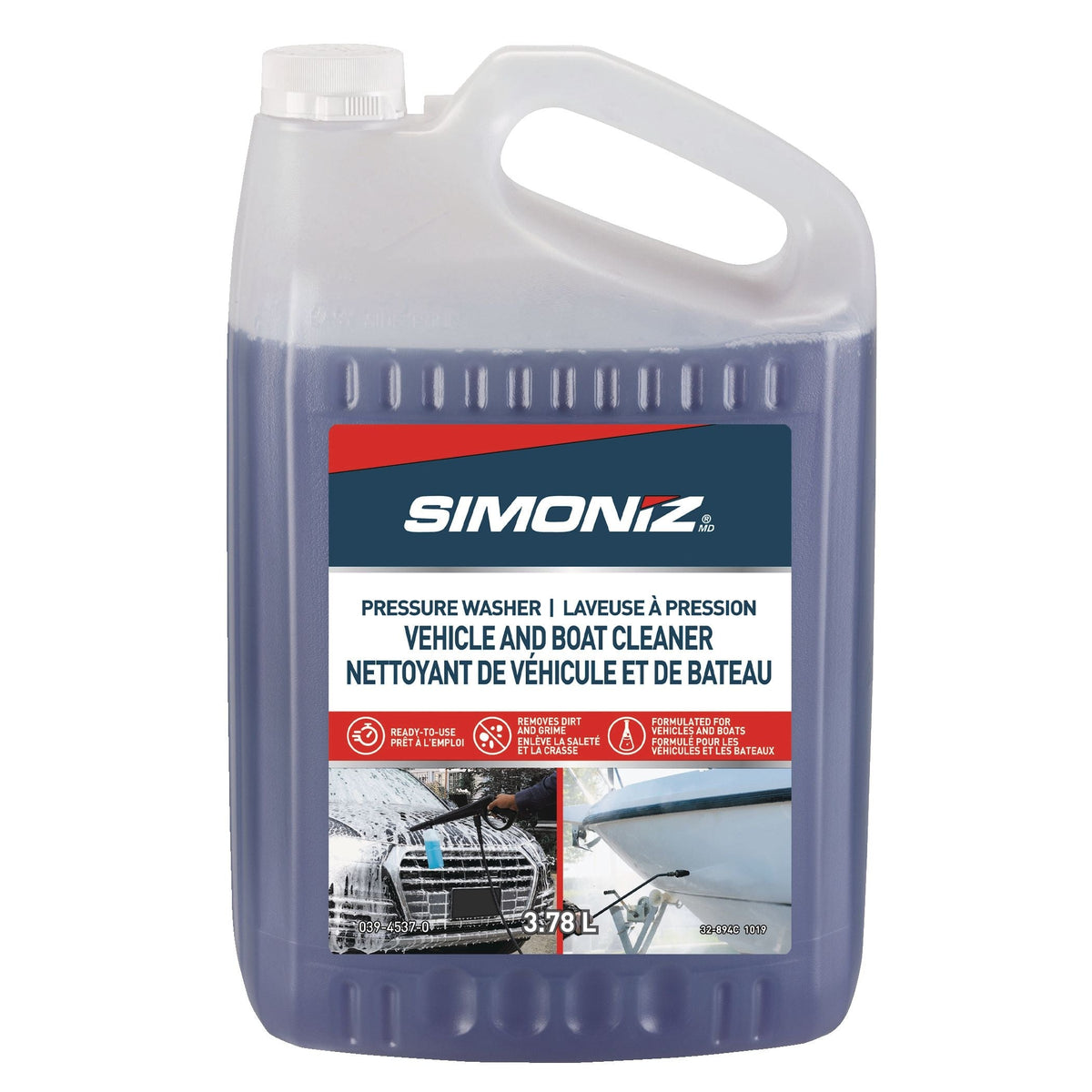 Non-Toxic Vehicles & Boats Ready-to-Use Pressure Washer Detergent, 3.78L