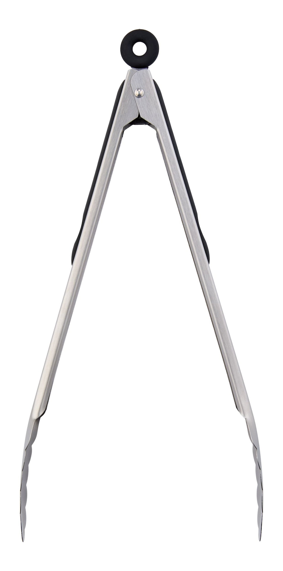 Stainless Steel Tongs with Locking Mechanism, 12-in