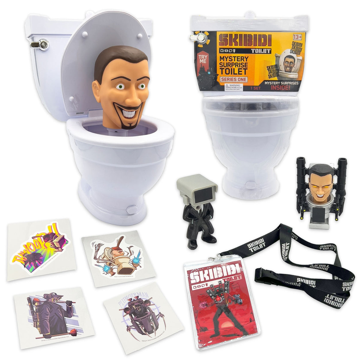 Giant Mystery Toilet Set with Surprise Toys for Ages 13+, Assorted Figures