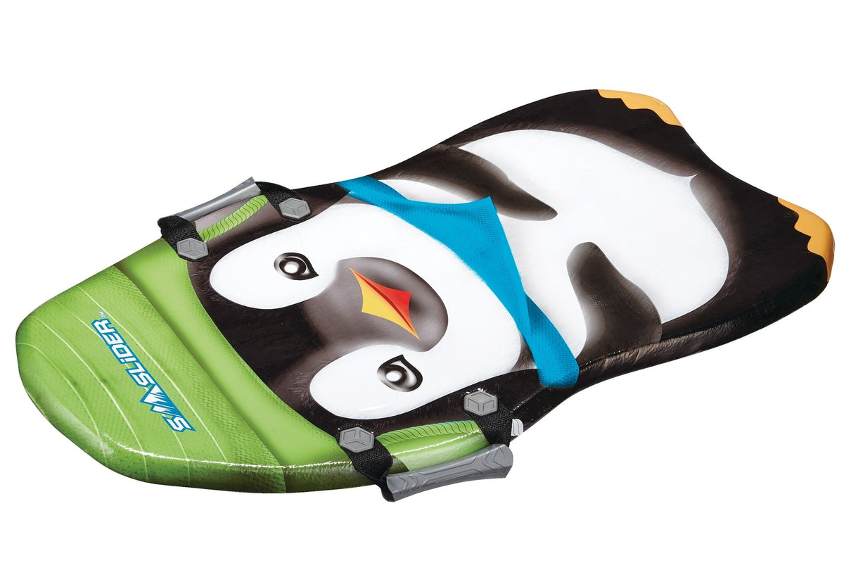 Snow Slider Kids' 1-Person Lightweight Foam Winter Snow Sled/Toboggan with Handles, Assorted