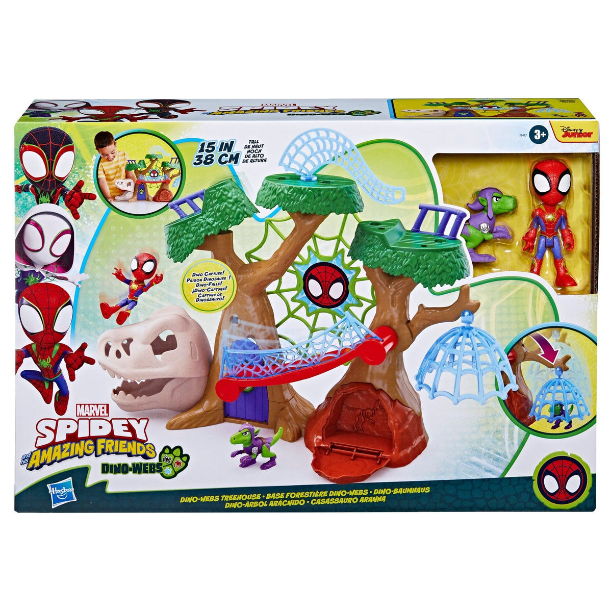 His Amazing Friends Dino-Webs Treehouse Playset with Toys, Ages 3+
