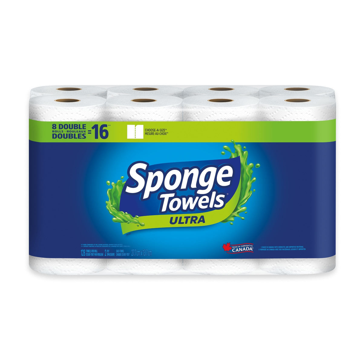 Ultra Paper Towels, 8=16 rolls