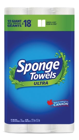 Ultra Choose-A-Size Giant Roll Paper Towels, 2-ply, 12-pk