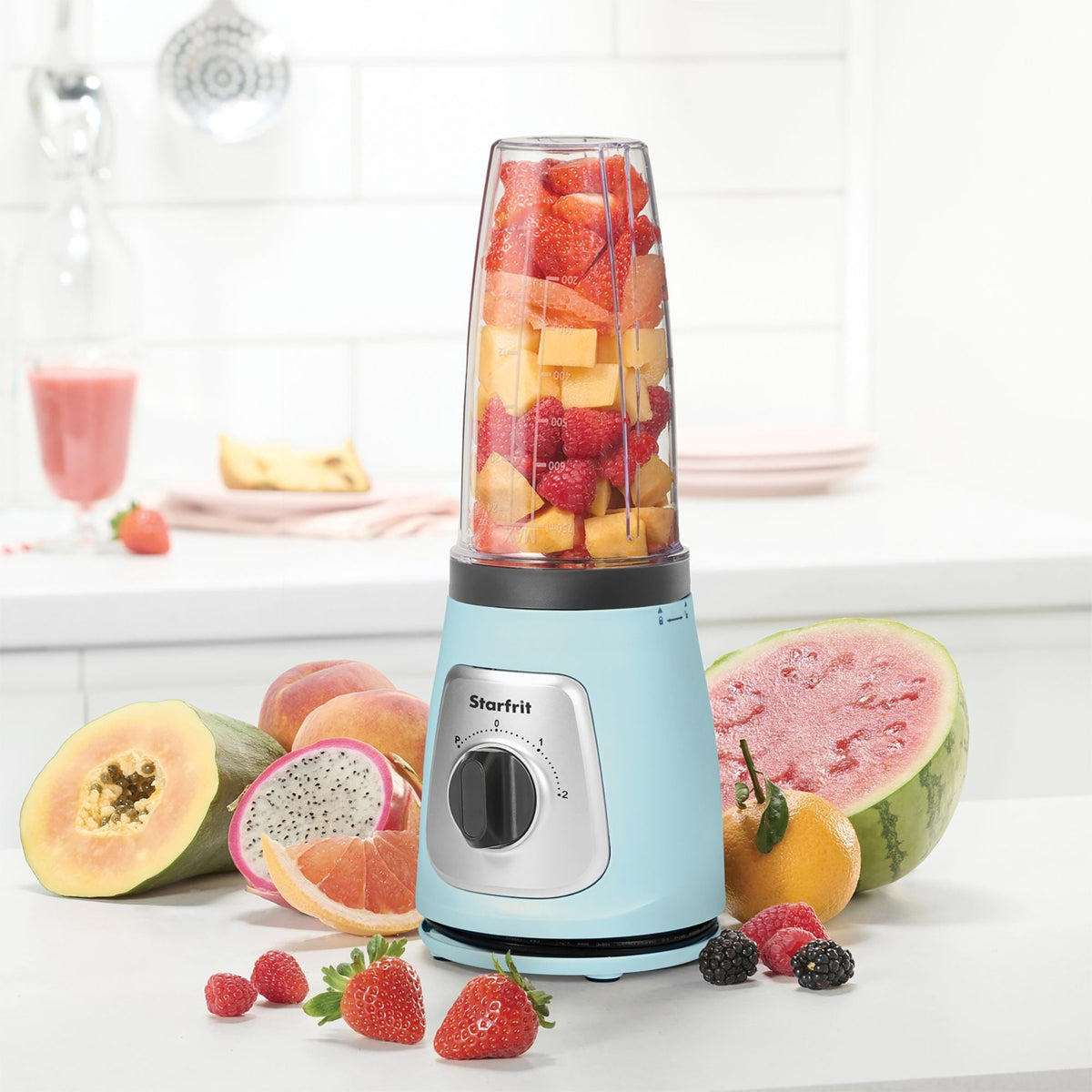 Personal Blender with Locking Lid, Light Blue