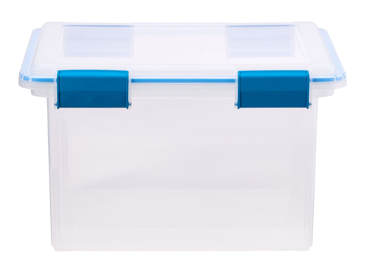 Clear Storage Box with Gasketed Lid, 30-L