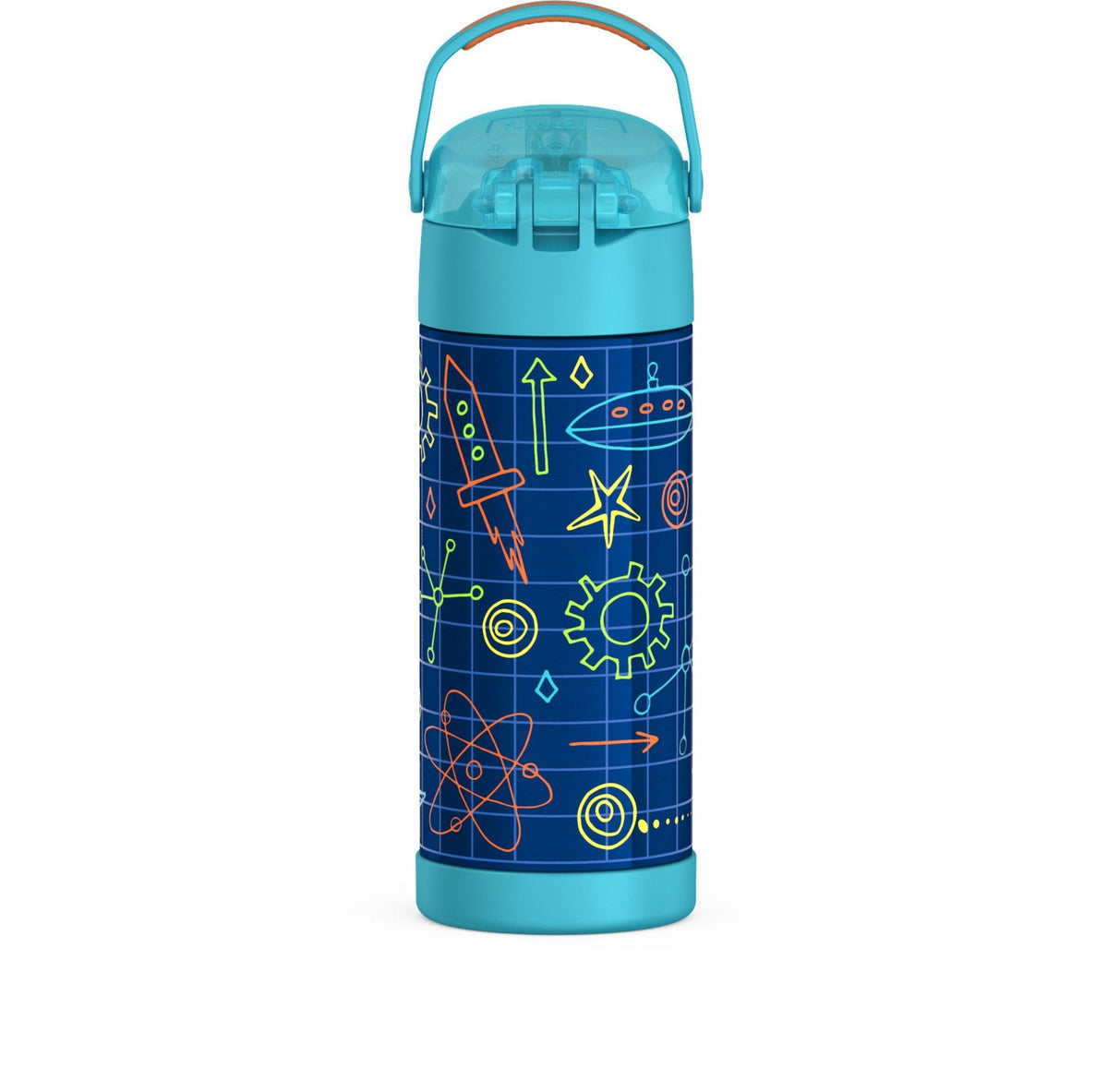 Robot Stainless Steel Insulated Water Bottle, 14-oz