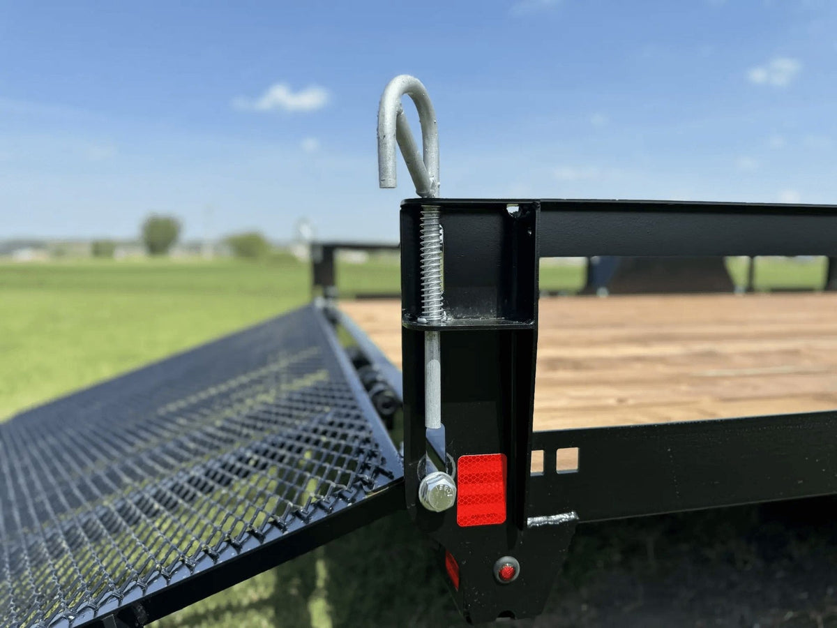 83-in x 14-ft Utility Trailer With Gate & Side ATV Ramps, Black
