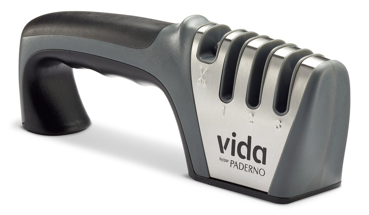 4-in-1 Knife & Shear Sharpener with Ergonomic Grip