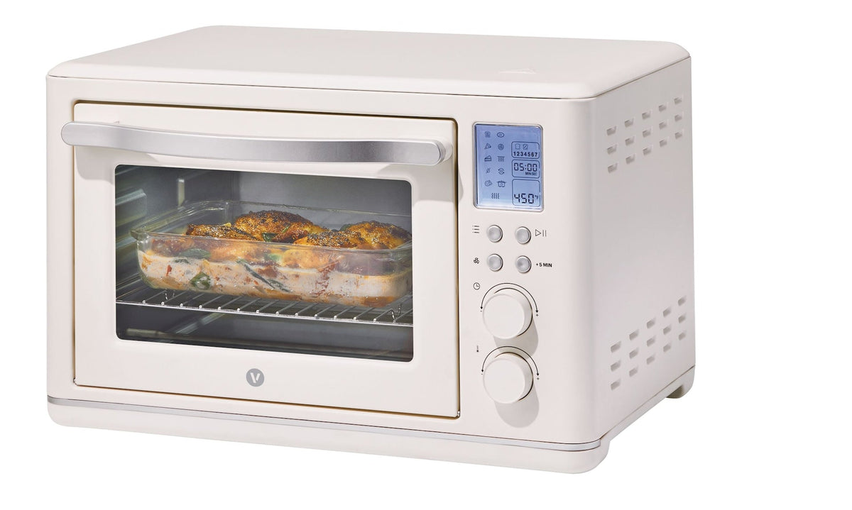 Digital Multi-Functional Air Fryer Toaster Oven with 11 Pre-Set Functions, Shortbread, 6-Slices