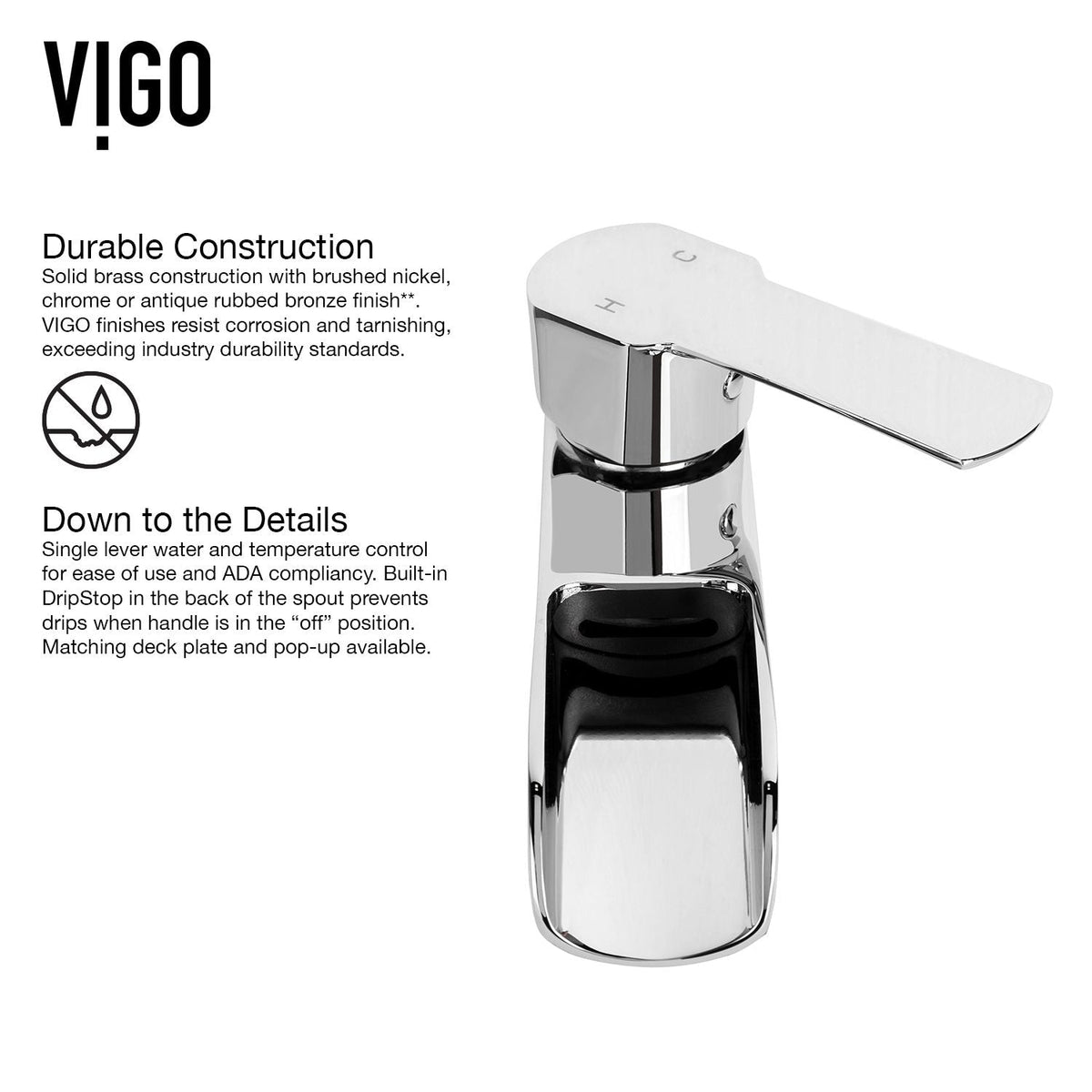 Niko Single Handle Vessel Sink Bathroom Faucet with Deck Plate, Chrome