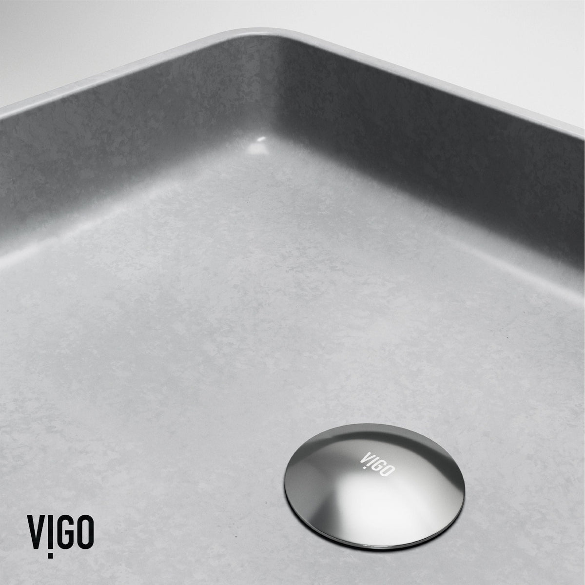 Tarragona Gothic 19x14-in Deep Grey Bathroom Sink/Basin with Rectangular Vessel