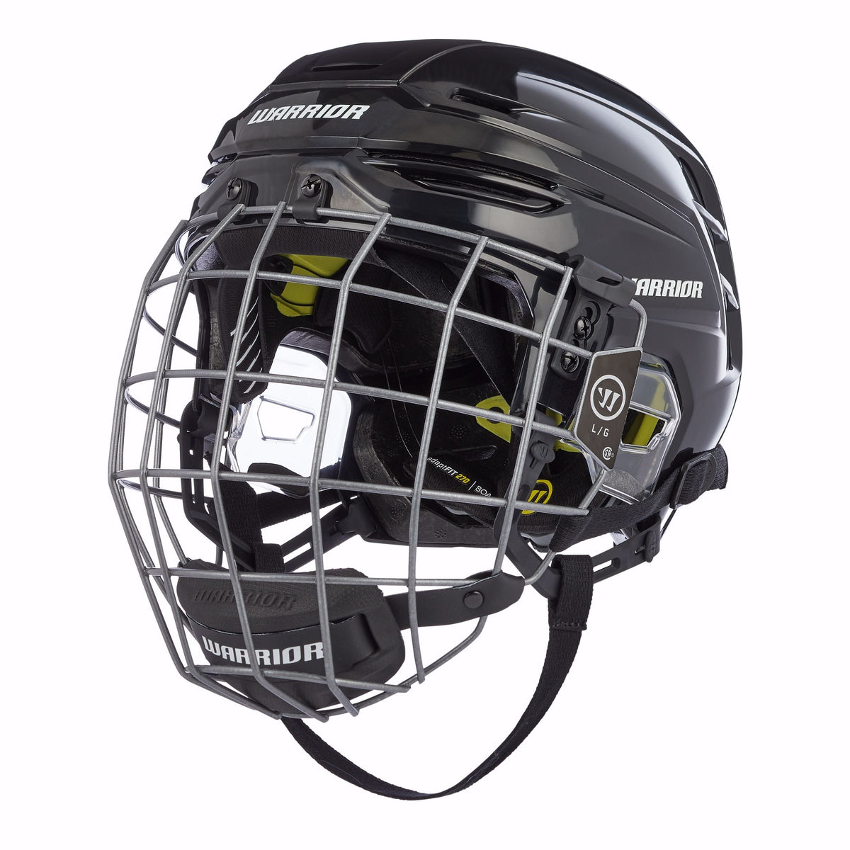 Warrior Alpha Pro Hockey Helmet Combo, Black