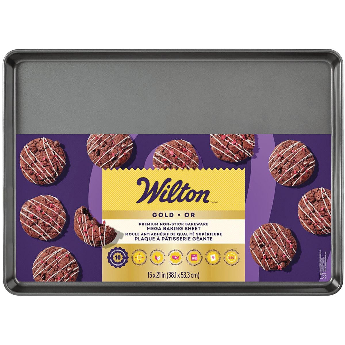 Gold Premium Non-Stick Bakeware Extra-Large Baking Sheet