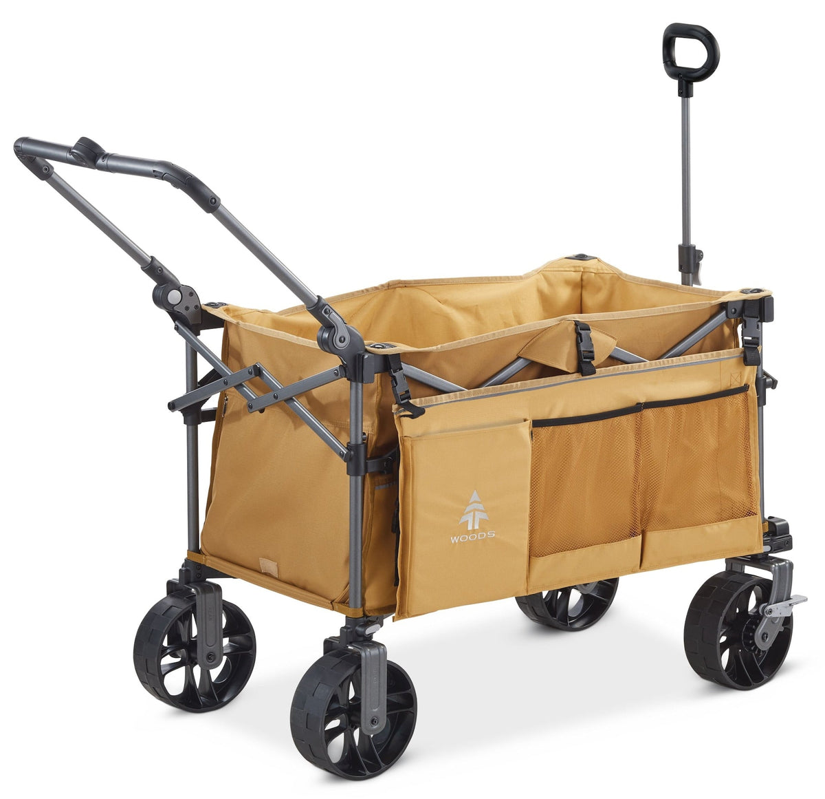 Woods Overlander Fully Equipped Folding Wagon, 102-kg Capacity