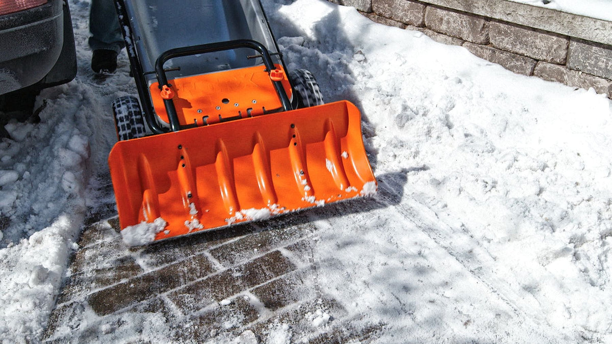 Snow Plow Attachment for Aerocart, features Galvanized Steel Wear Strip