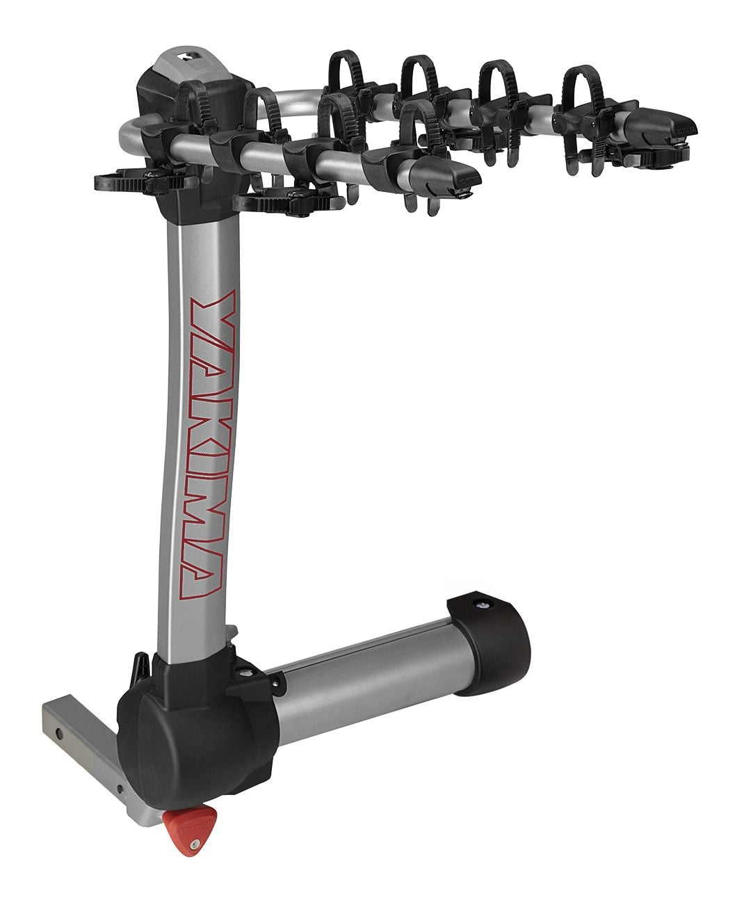 RidgeBack 5-Bike Hitch Mount Bike Rack, Fits 1-1/4, 2-in Receiver, Granite Grey