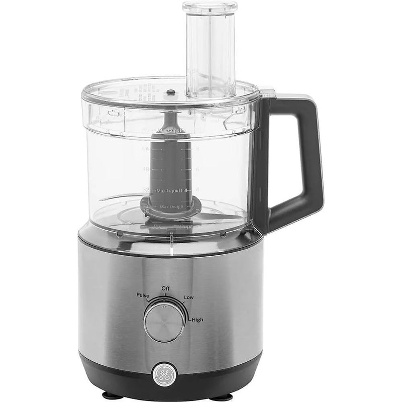 GE 550-Watt 12-Cup Food Processor with Accessories and Stainless Steel Blades, Stainless Steel F1119