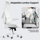 Office Chair Ergonomic Desk Chair, 330 LBS Home Mesh Office Desk Chairs with Wheels, Comfortable Gaming Chair, High Back Office Chair for Long Hours, Office Chair for Study and Work (Grey)