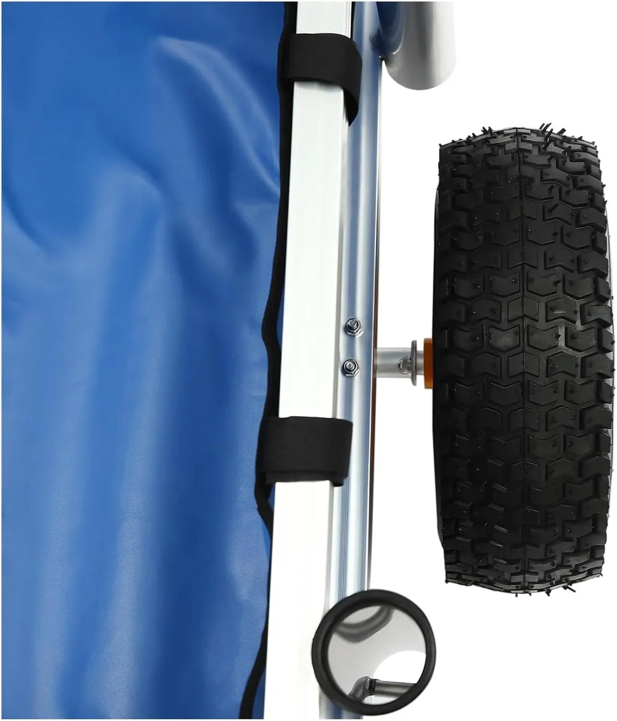 Fishing Cart, Pneumatic Tires, Beach Trailer with Large Cargo Basket, 176lbs Load Capacity, 35.4 * 15.7 * 9.8in Beach Cart Wagon，for Picnic