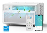 PhiloDeco 12000 BTU Window Air Conditioner 550 Sq Ft. Intelligent Ac Units, LED Display Screen, Operates Quietly, Energy-Saving. Timer ? Sleep and...