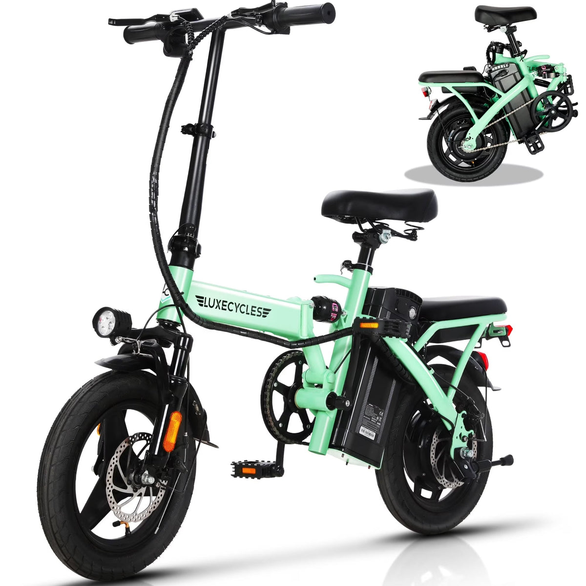 Alpha Joy Electric Bike for Adults 20 in, Rated 500W E-Bike 48V 13AH UL2849