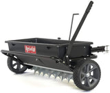 Tow-Behind Lawn & Garden Spiker/Seeder/Drop Spreader for Seed,Fertilizer, Salt, Ice Melt; Designed to Pull Behind Lawn & Garden Tractors