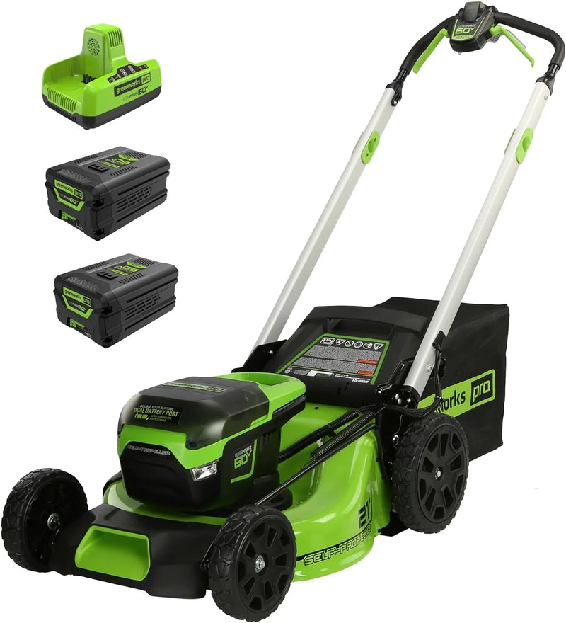 60V 21” Cordless (Self-Propelled) Lawn Mower, 2 x 4.0Ah Batteries and Dual Port Rapid Charger Q2792