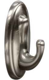 Medium Traditional Decorative Utility Hook, Brushed Nickel