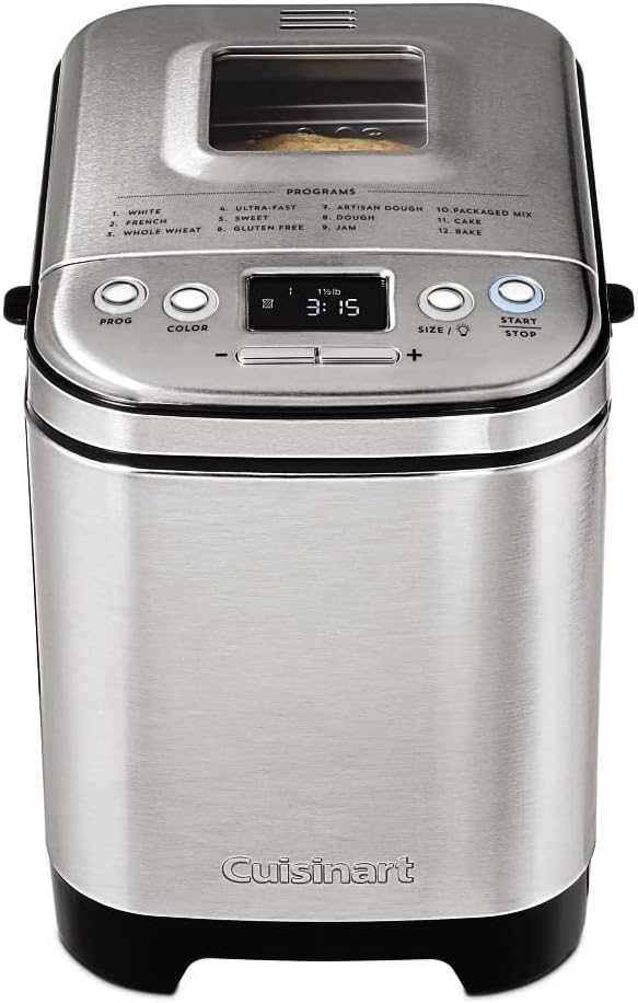 Bread Maker Machine, Compact and Automatic, Up to 2lb Loaves