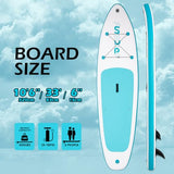 FunWater 10 ft 6 in Inflatable Stand Up Paddle Board Set – Sky Blue