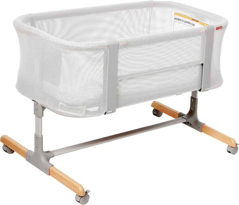 Baby Bassinet, Cozy Up 2-in-1 Bedside Sleeper & Bassinet, Grey B4835