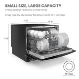 COMFEE' Portable Countertop Dishwasher for Dorm, RV& Apartment
