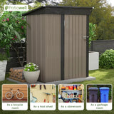 5x3 FT Outdoor Storage Shed for Backyard Garden Patio Lawn