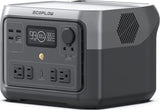 EcoFlow RIVER 2 Max Portable Power Station 512Wh Capacity.Solar Generator.1000W AC Output for Outdoor Camping.Home Backup.Emergency.RV.off-Grid