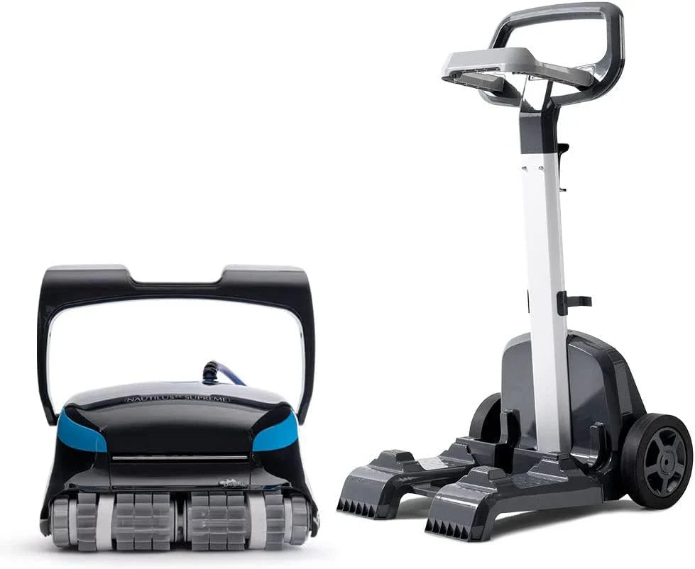 Dolphin Nautilus CC Plus Wi-Fi Automatic Robotic Pool Vacuum Cleaner, Always Cleaning, Never Charging, with Wall Climbing Scrubber Brush, Ideal for In-Ground Pools up to 50 FT in Length