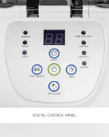 QS1200 Krystal Clear Saltwater Chlorine System for Above Ground Pools: Keeps Water Clear – Reduces Chemical Use – Sleek Control Panel with Buttons – Up to 15000 Gallon Pools
