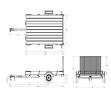 Karavan 5 ft. x 8 ft. Wood Floor Utility Trailer w Sliding Rail System